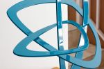 Equilibrium | Sculptures by Paul Stein Sculpture. Item composed of steel compatible with minimalism and mid century modern style