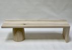 Parabolic base line of seating... | Stool in Chairs by Wooden Imagination. Item made of wood works with mid century modern & contemporary style