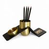 Blank Brass Desk Organizer | Decorative Bowl in Decorative Objects by Kitbox Design. Item made of brass works with minimalism & contemporary style