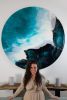Ocean Resin Painting | Oil And Acrylic Painting in Paintings by Caylin Rose Janet. Item made of wood with synthetic works with contemporary style