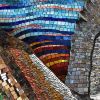 Osprey, Garden Mosaic | Wall Sculpture in Wall Hangings by Gila Mosaics Studio. Item made of cement & glass