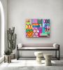 Don't Overthink it | Mixed Media by Paula Saslow, Copper Rose Art. Item composed of canvas compatible with contemporary and urban style