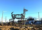 Whitetail Crossing | Public Sculptures by Wendy Klemperer Art Inc | Deer Park Playground in Newport News. Item composed of steel