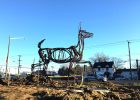 Whitetail Crossing | Public Sculptures by Wendy Klemperer Art Inc | Deer Park Playground in Newport News. Item composed of steel