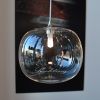 Modern Glass Bellagio Globes Custom Chandelier. Foyer, Entry | Pendants by Galilee Lighting. Item made of metal with glass works with minimalism & modern style