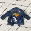Hand Painted Denim Jacket | Apparel in Apparel & Accessories by Quinn Dimitroff. Item made of cotton with synthetic