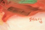 Large Abstract Landscape Oil Paining | Oil And Acrylic Painting in Paintings by Simona Gocan. Item made of canvas works with contemporary style