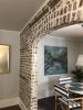 Custom Brick Wall with Reclaimed Wood | Wall Treatments by EMILY POPE HARRIS ART | The Inns Charleston in Charleston