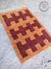Terracotta Beni Ourain Style Rug – Handmade Moroccan Wool | Rugs by Berber Luxe. Item composed of wool compatible with boho and art deco style