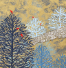 Twenty-Four in the Trees 42"x32" - Mixed Media on Wood Panel | Oil And Acrylic Painting in Paintings by Carolyn Johnson Coastal Art. Item made of wood with synthetic