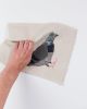 Pigeon 01.08 | Tapestry in Wall Hangings by Tracey Cameron Creative. Item composed of wood & fabric