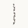 Dune 8 Vertical Line in Silver Tones Pendant Light | Chandeliers by MOSS Objects. Item made of steel works with contemporary & japandi style
