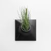 Node M Wall Planter, 9" Mid Century Modern Planter, Black | Plant Hanger in Plants & Landscape by Pandemic Design Studio. Item composed of stoneware in minimalism or mid century modern style