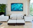 Living Oceans • CENOTE 1 - diptych | Oil And Acrylic Painting in Paintings by Betty Jo Costanzo. Item made of wool compatible with contemporary and coastal style