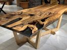 Special 500 Year Old Resin Walnut Table | Dining Table in Tables by Gül Natural Furniture. Item composed of walnut in country & farmhouse or art deco style