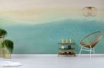 Island Life Ocean Beach Wallpaper Mural | Wall Treatments by MELISSA RENEE fieryfordeepblue  Art & Design. Item made of paper works with minimalism & contemporary style