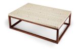 Nail Inlay Coffee Table No. 24 | Tables by Peter Sandback. Item composed of wood and steel in contemporary or modern style