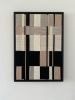 Woven Wall Art Frame - Masonry 005 | Tapestry in Wall Hangings by Anita Meades. Item composed of wood and wool in minimalism or contemporary style