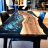 Epoxy Dining Table, Epoxy Resin Table, Epoxy Wood Table | Tables by Innovative Home Decors. Item made of wood works with country & farmhouse & art deco style