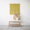 Green Denti di Leone green - Modern Wall Art | Tapestry in Wall Hangings by Lale Studio & Shop. Item made of bamboo & cotton compatible with boho and art deco style