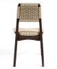 Rian Low Back Chair, Hardwood, Woven Danish Cord | Dining Chair in Chairs by Semigood Design. Item made of walnut & synthetic