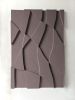 3D Textured Art: Abstract Wall Sculpture, Geometric Relief | Sculptures by Vaiva Art Atelier. Item made of wood with marble works with minimalism & contemporary style