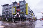 Perseus II | Public Sculptures by Miguel Edwards | Janus Apartments in Seattle. Item made of metal