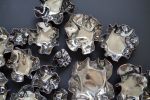 Platinum Wall Sculpture, 26 Pieces Set | Wall Hangings by SevaCeramics. Item made of ceramic compatible with contemporary style