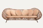 Bubbler Rattan Sofa | Couch in Couches & Sofas by Monarca Goods. Item made of wood & fabric compatible with boho and contemporary style
