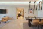 Tratto marble wall texture | Tiles by Lithos Design | Kempinski Hotel Muscat Oman in Muscat. Item made of marble
