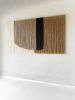 Layered Fiber Canvas No. 2 Rounded | Tapestry in Wall Hangings by Vita Boheme Studio. Item composed of wood & cotton