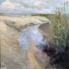 Tidal Creek Treasure | Oil And Acrylic Painting in Paintings by Julia Lawing Fine Art. Item made of canvas with synthetic works with coastal style