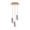 Lamp/One Marble Trio Chandelier | Chandeliers by Formaminima. Item made of marble with glass