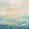 Expanse & Overhead Encaustic Paintings | Oil And Acrylic Painting in Paintings by Linda Cordner. Item made of wood with synthetic