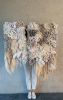 Deep Ocean Textile Wall Art Vertical Fiber Sculpture | Wall Sculpture in Wall Hangings by Anna Baranova Art. Item composed of cotton and fiber in contemporary or modern style