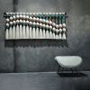 Lagoon Wall Hanging | Tapestry in Wall Hangings by Mila MLcreation. Item composed of fabric & fiber compatible with art deco style