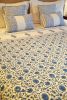 Indigo Ditsy - Poppies Quilt | Linens & Bedding by Jaipur Bloc House. Item composed of cotton
