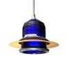 Runway Light Pendant Cobalt Blue LED | Pendants by RailroadWare Lighting Hardware & Gifts. Item made of glass compatible with country & farmhouse and eclectic & maximalism style