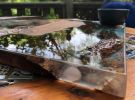 rustic epoxy serving board | Serveware by Abodeacious. Item composed of oak wood & stoneware