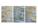 Opal Tides (Triptych) | Tapestry in Wall Hangings by Jessie Bloom Studio. Item made of cotton & paper compatible with mid century modern and contemporary style