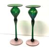 Tall Candleholders | Candle Holder in Decorative Objects by Rick Strini. STRINI ART GLASS. Item composed of glass
