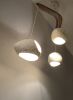 Claylight Double Cut Boomerang | Chandeliers by lightexture. Item made of wood with ceramic