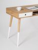 Home office computer desk, bureau, dressing table | Tables by Mo Woodwork. Item composed of oak wood in minimalism or mid century modern style