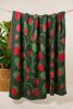 Strawberry Throw Blanket | Linens & Bedding by Superstitchous. Item made of fiber works with contemporary & eclectic & maximalism style