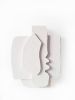 Minimalistic Style Wall Sculpture, Plaster Wall Art | Sculptures by Vaiva Art Atelier. Item composed of wood & marble compatible with minimalism and contemporary style