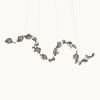 Dune 16 Curve Pendant Light | Chandeliers by MOSS Objects. Item composed of metal in contemporary or japandi style