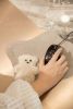 Wool & Leather “Bear Hug” Mouse Pad | Ornament in Decorative Objects by Finara