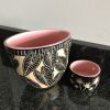 Various sgraffito handmade and hand-carved ceramic pots | Vase in Vases & Vessels by Sera Holland. Item made of ceramic