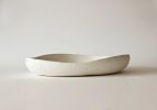 Extra Large White Stoneware Centerpice Bowl 16in | Dinnerware by Àlvar Martínez Mestres. Item in minimalism or contemporary style
