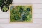 viridescent blooms | abstract original art | Mixed Media in Paintings by Megan Spindler. Item made of paper